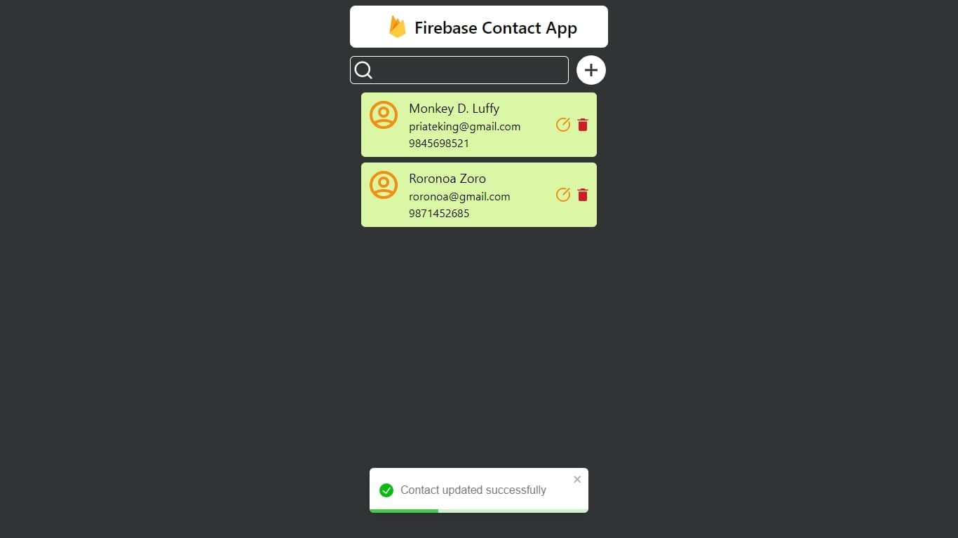 Contact App